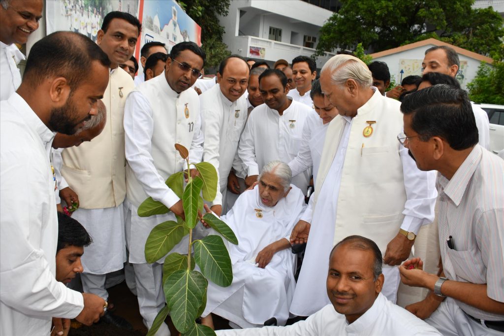 Dadi Janki ji Tree Plantation In Shantivan